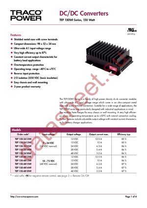 TEP 150-2412WI datasheet  